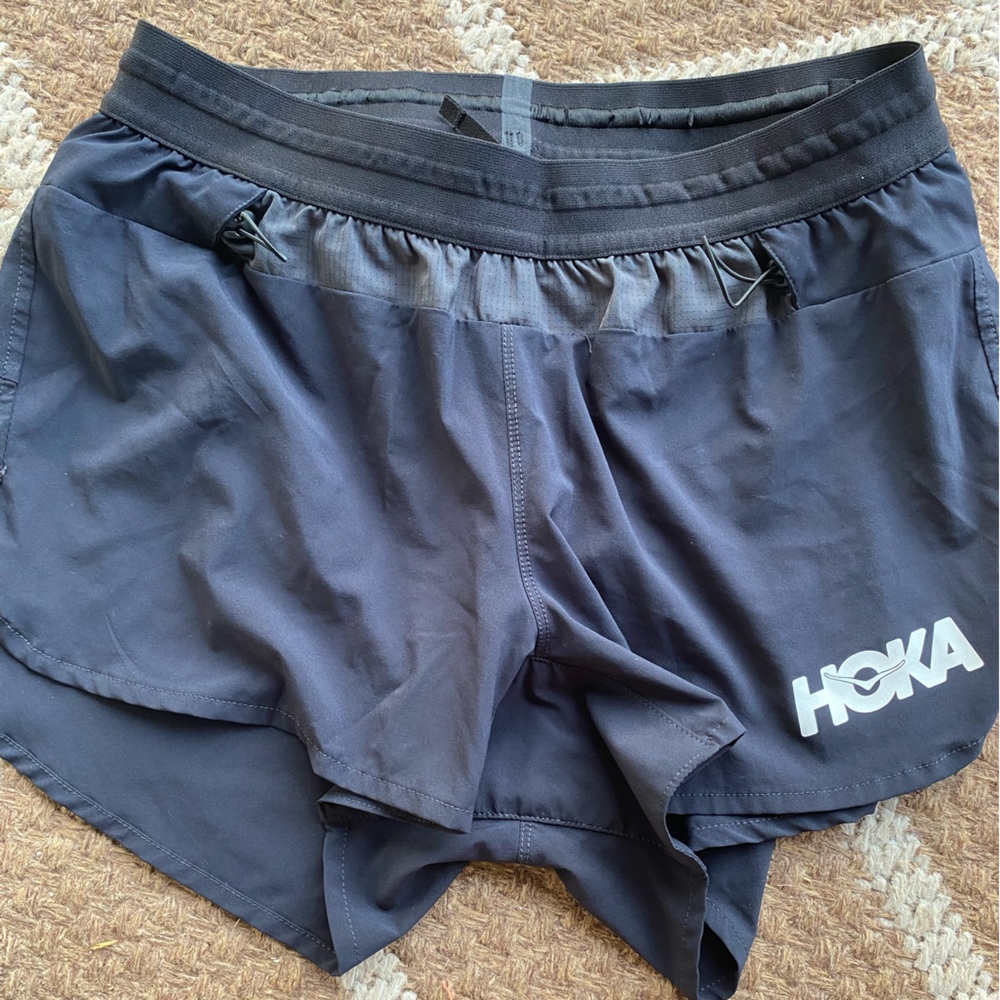 Hoka One One Black Running Shorts